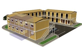 Модульный отель на 80 человек МГК-1